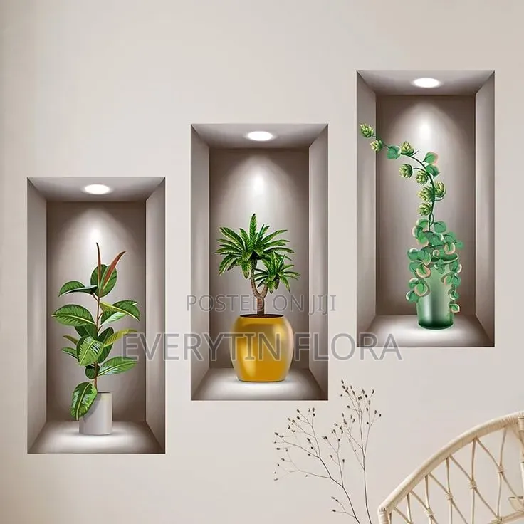 3d Plant Wall Sticker Decal