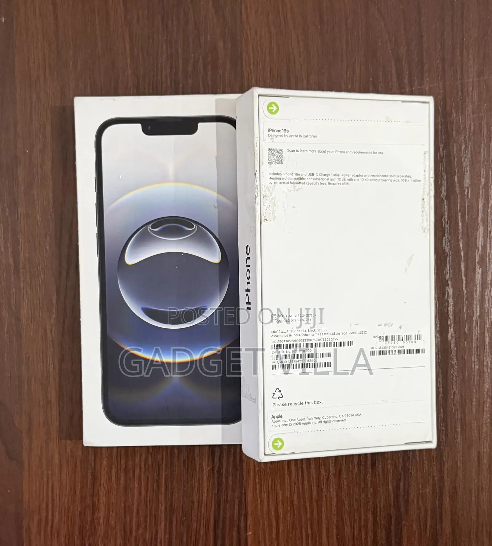 New Apple iPhone 16e 128 GB Black
