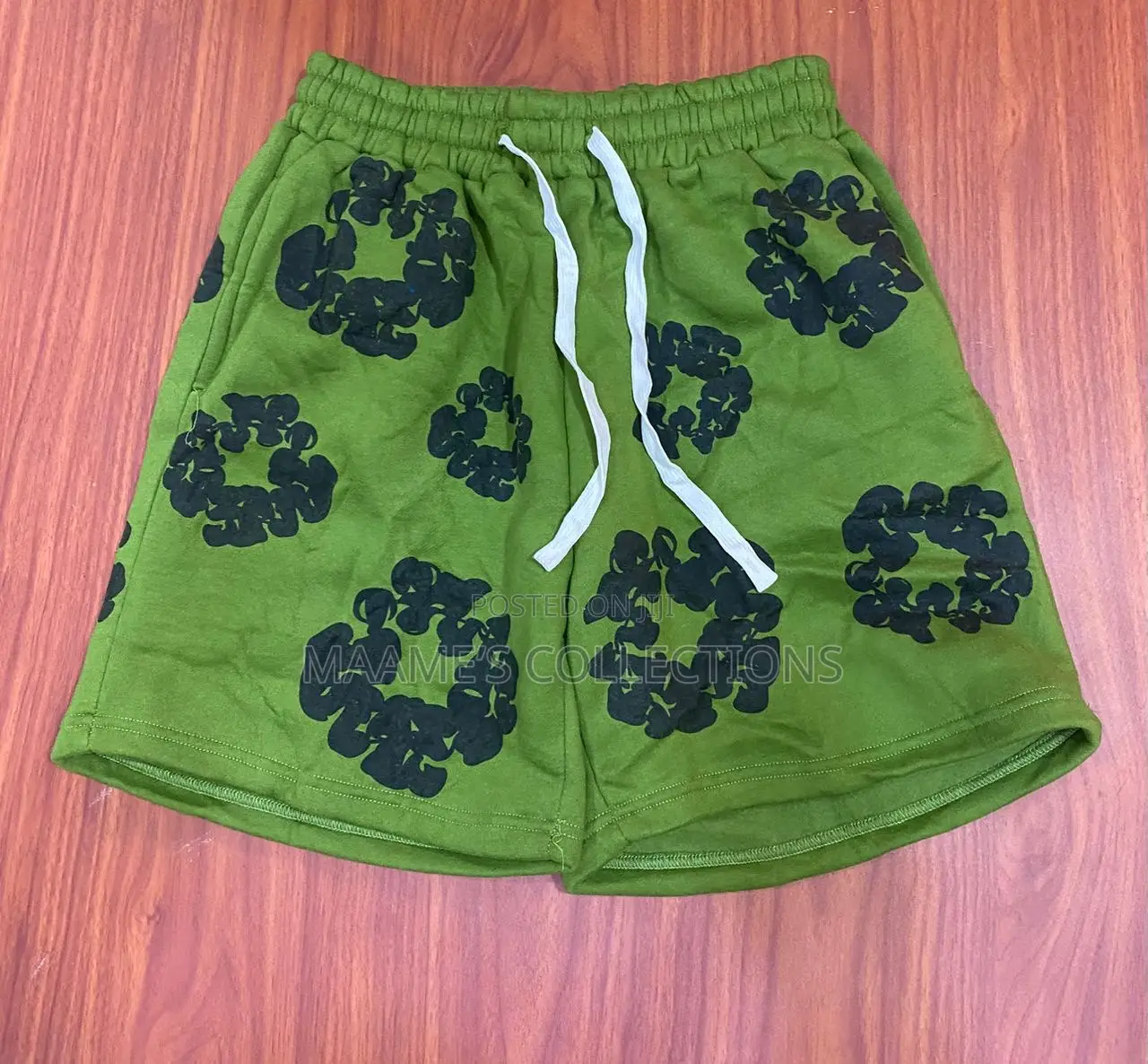 Denim Tears the Cotton Wreath Shorts.