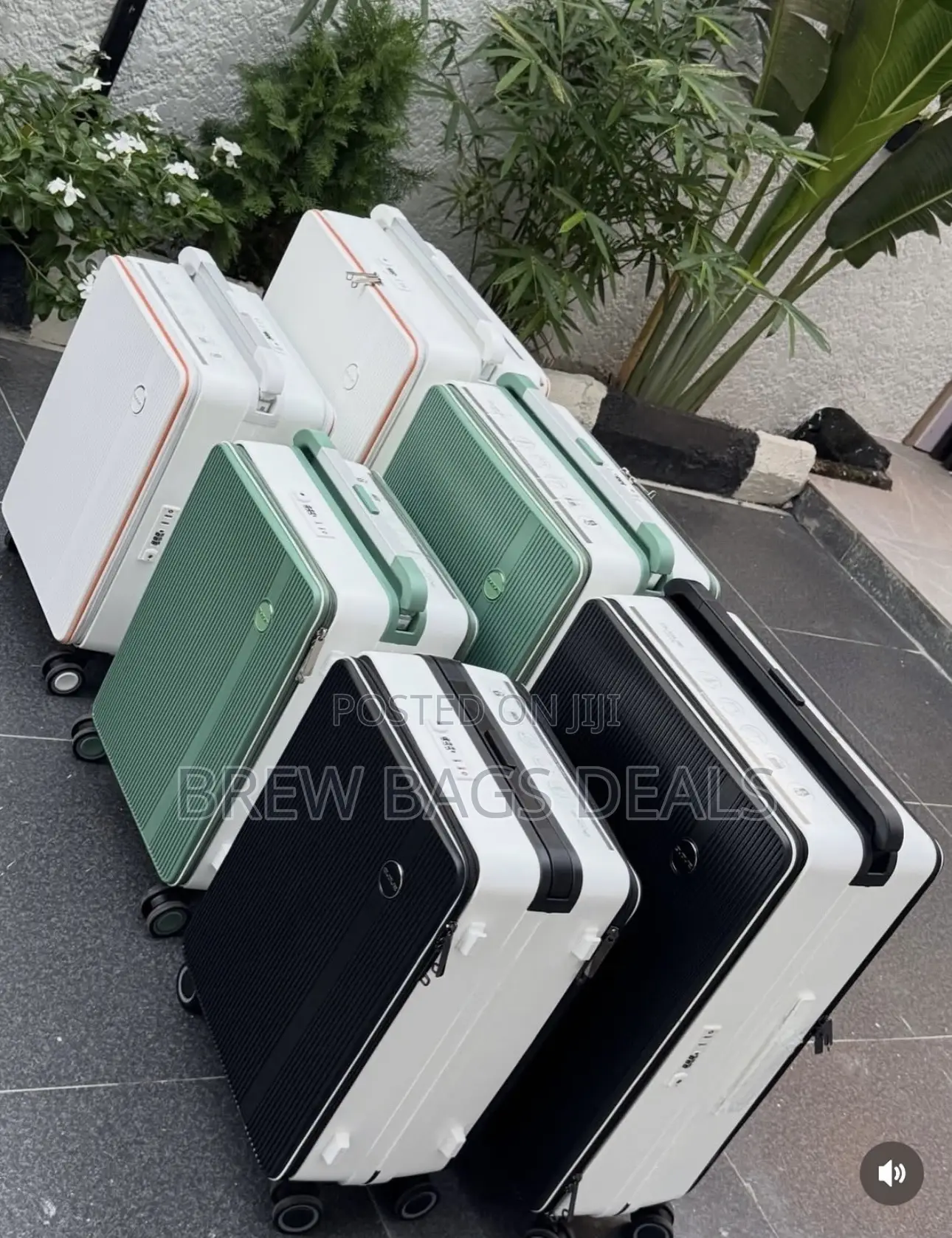 Premium Quality 2set Bubule Wide Handle Suitcase.