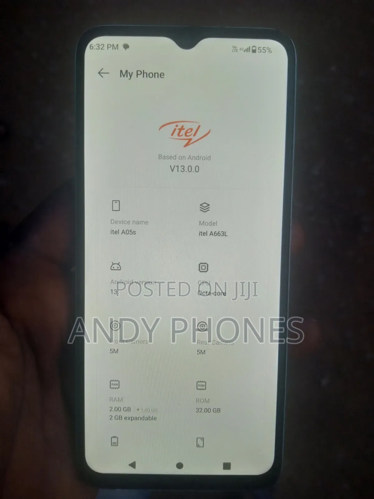 Itel A05s 32 GB Blue