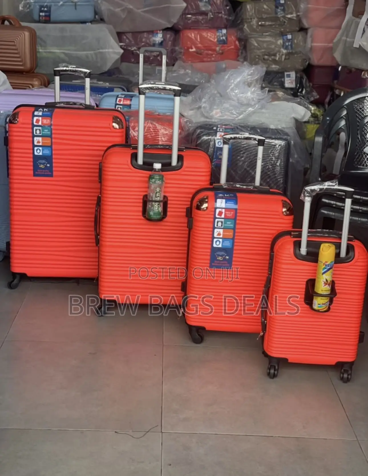 Premium Quality Ak 4set Unbreakable Bag With Bottle Holder.