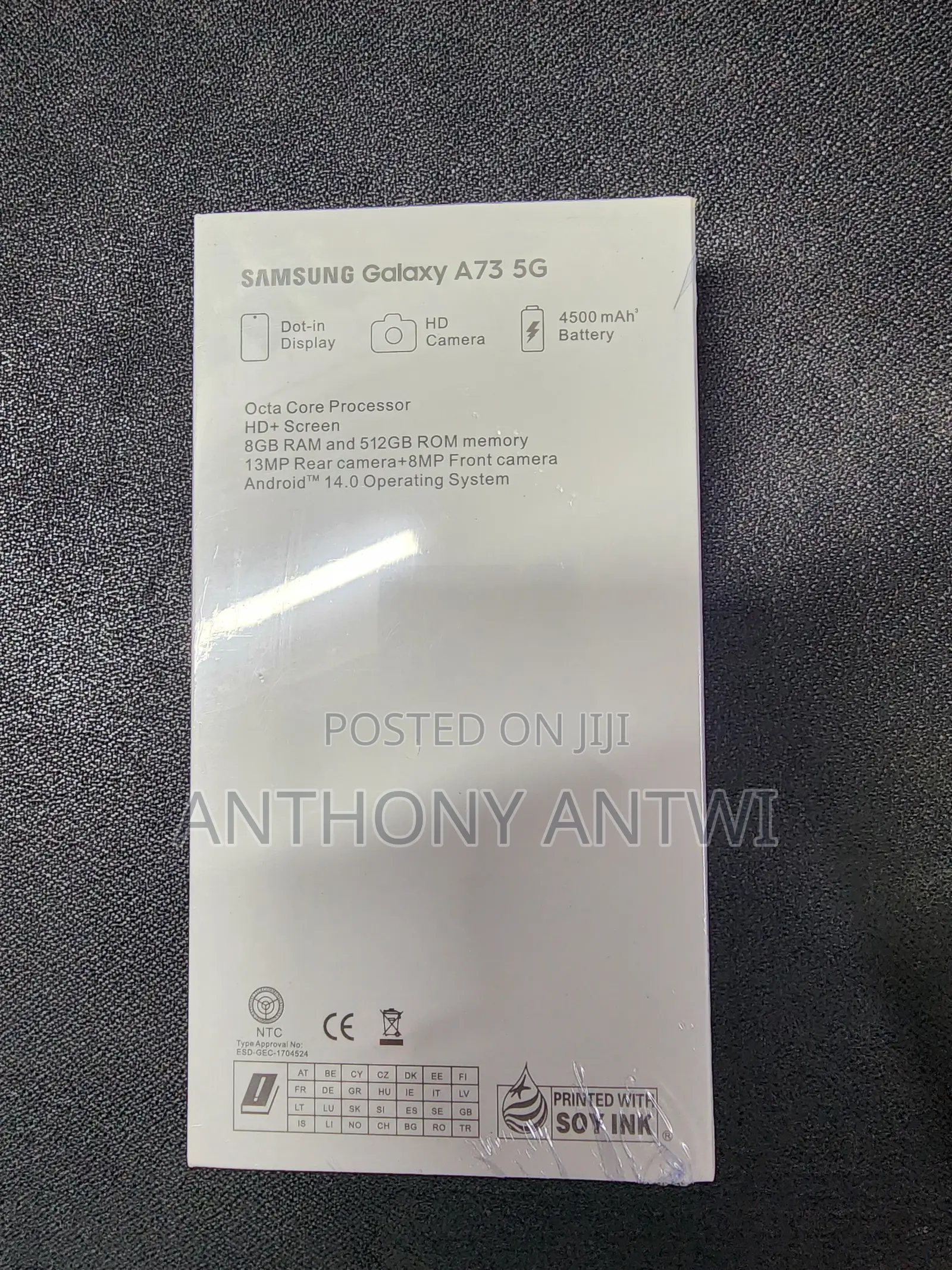 New Samsung Galaxy A73 5G 256 GB Black