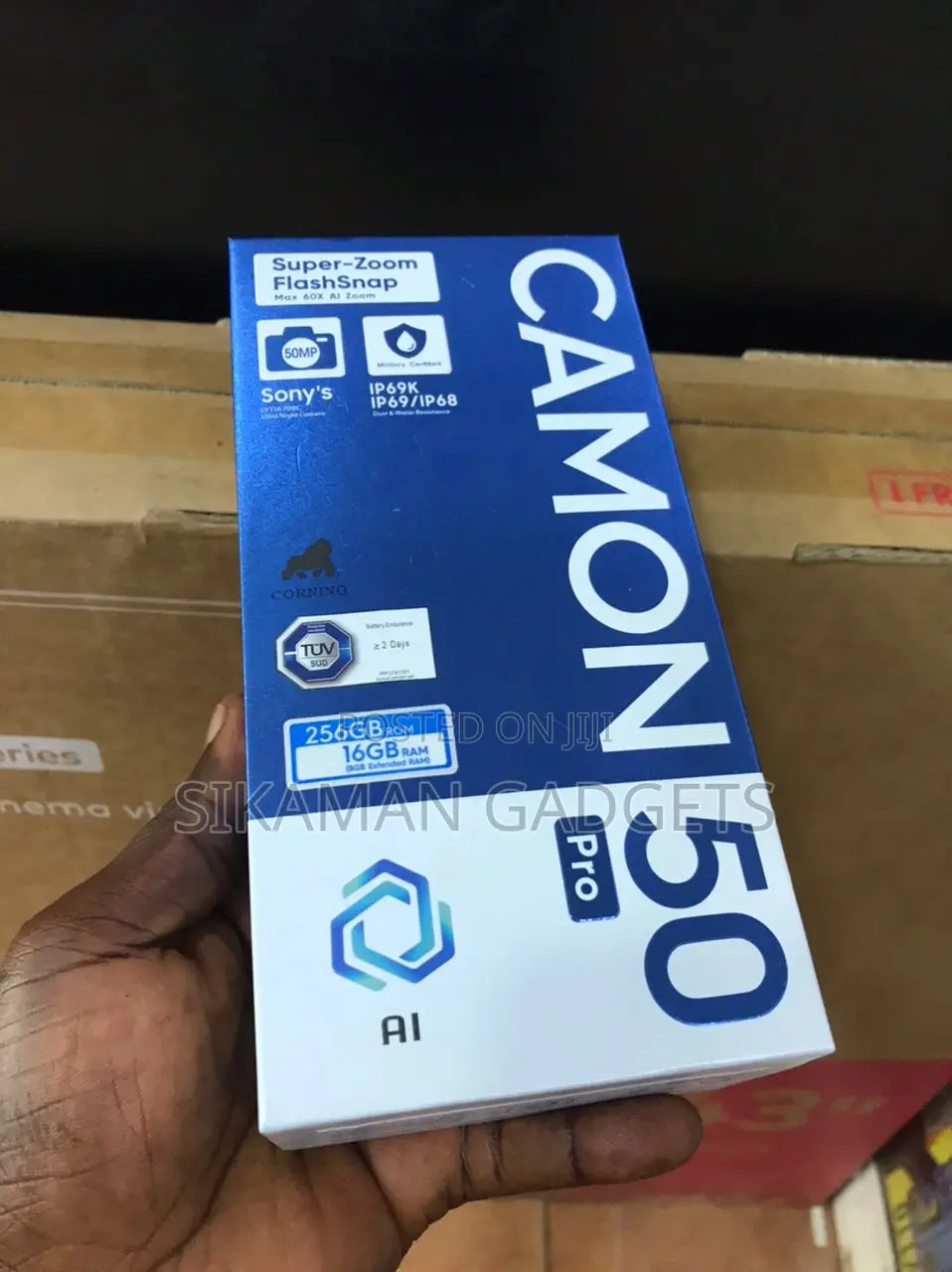 New Tecno Camon 50 Pro 256 GB Blue