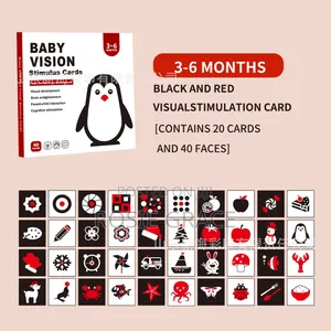 4 Set Vision Stimulation Cards From Baby to Toddler