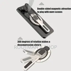 Magnetic Ring Holder, Sturdy Magnetic Phone Grip,Adjustable 360 Degree