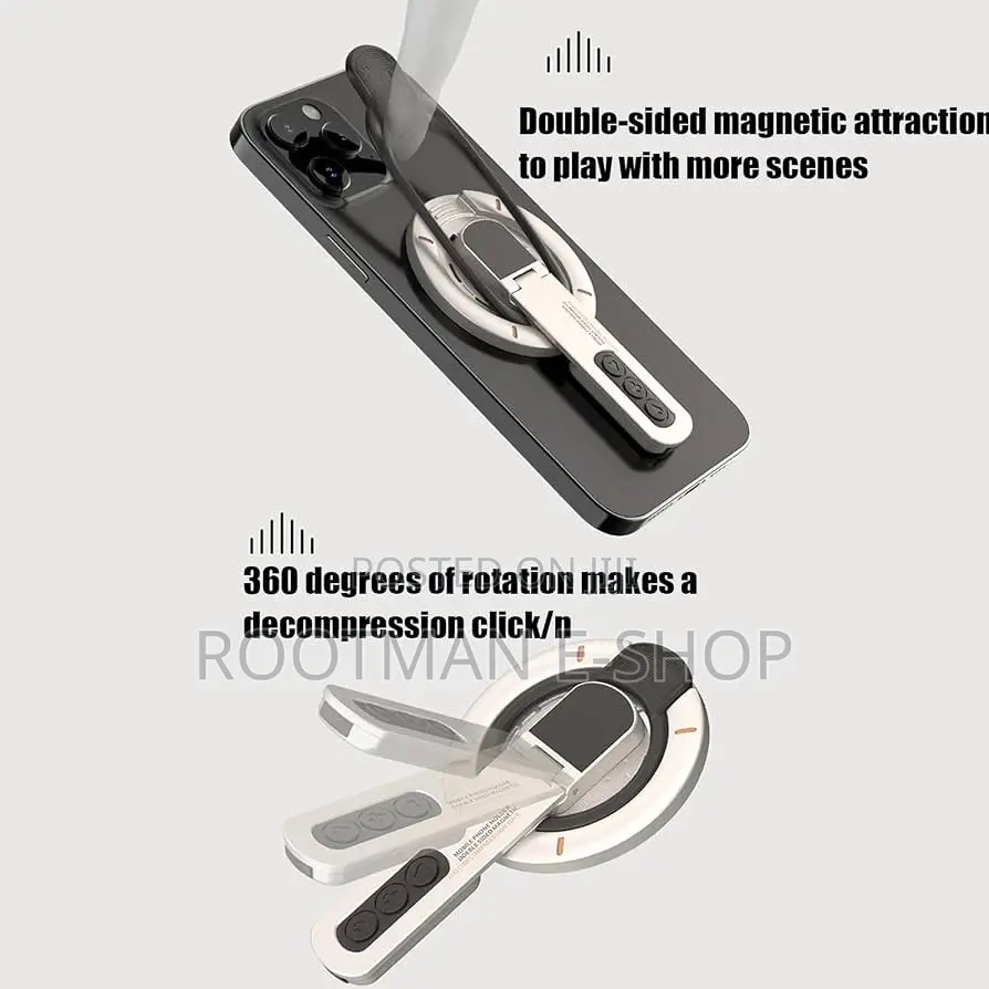 Magnetic Ring Holder, Sturdy Magnetic Phone Grip,Adjustable 360 Degree