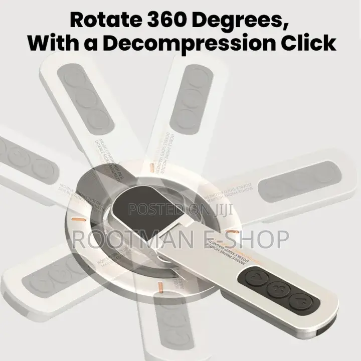 Double Sided Adjustable Magnetic Phone Holder With Silicon Ring
