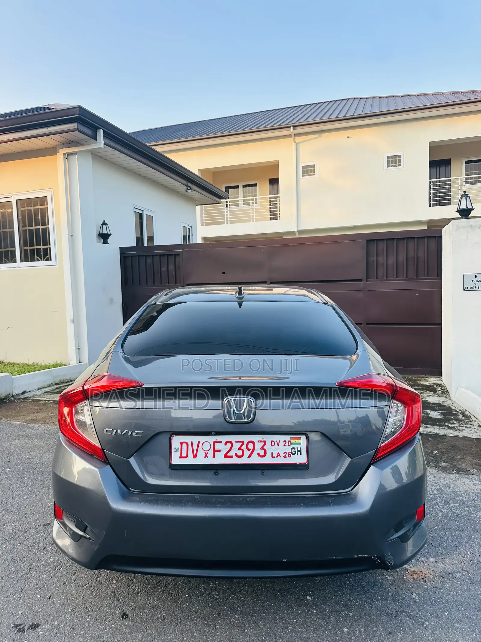 Honda Civic EX Sedan 2018 Gray