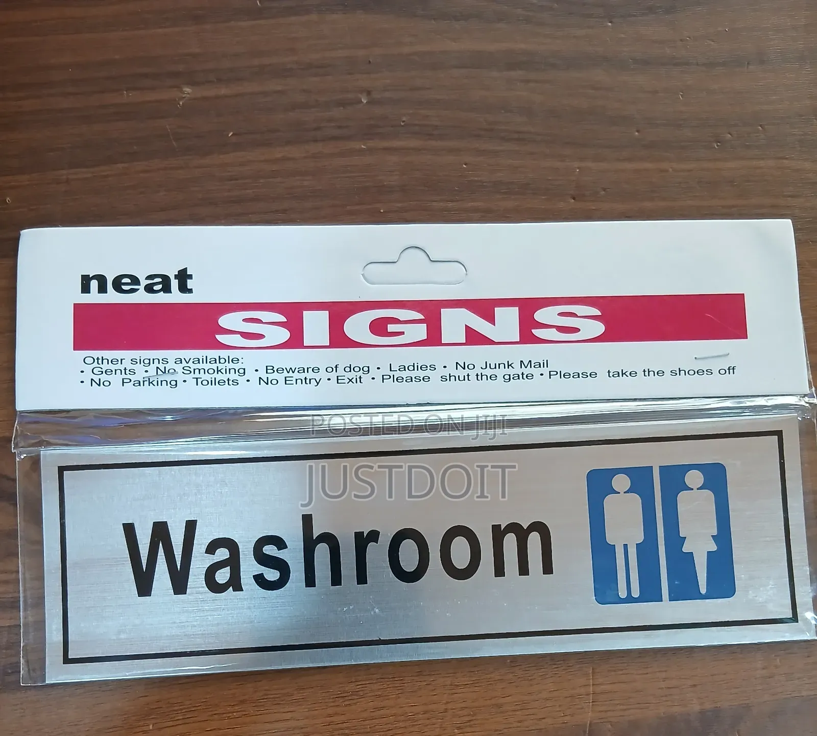 Washroom Sign.