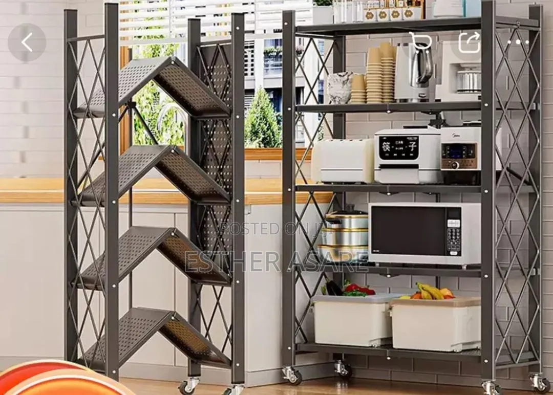 5 Tier Foldable Storage/Kitchen Rack