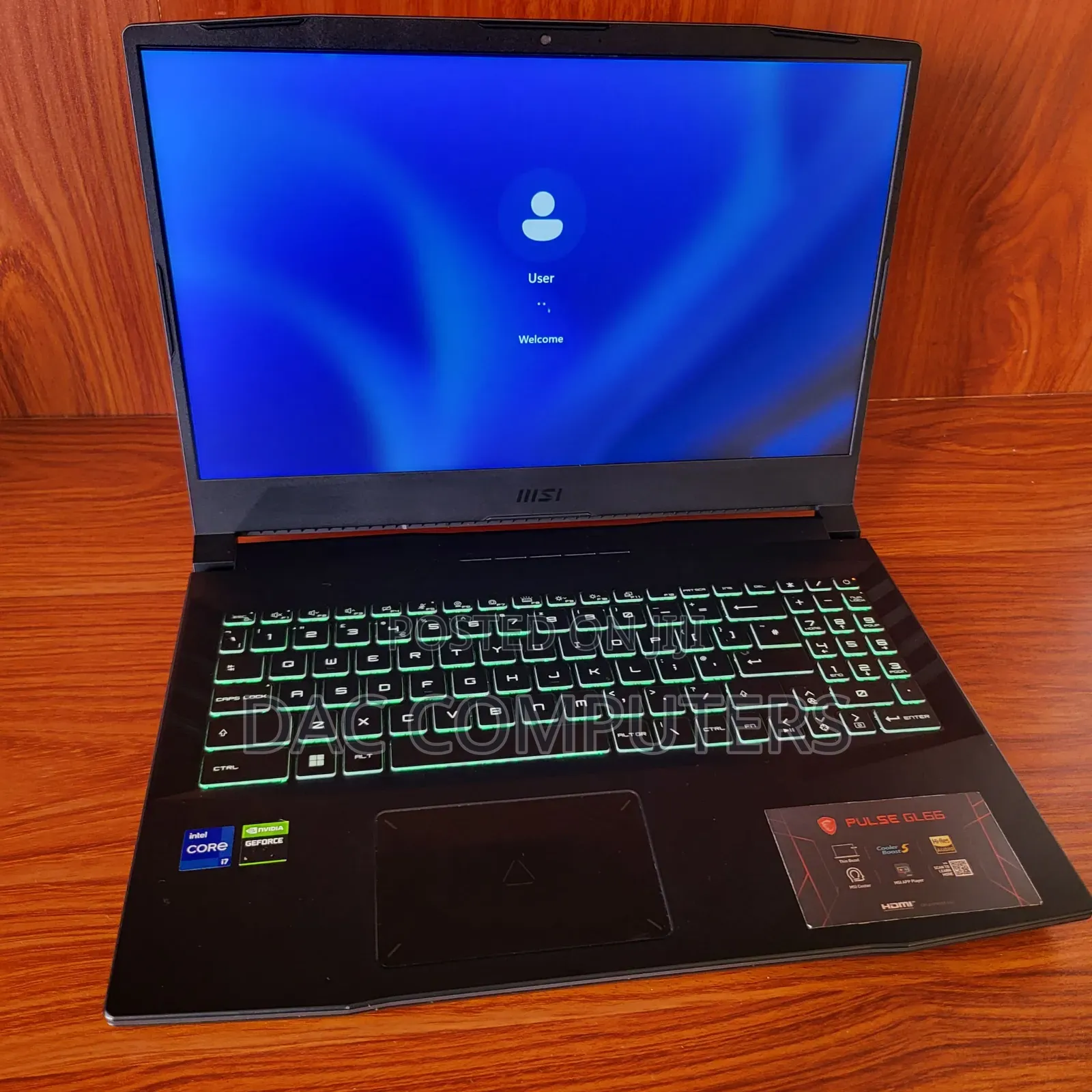 New Laptop MSI Pulse GL66 32GB Intel Core i7 SSD 1T