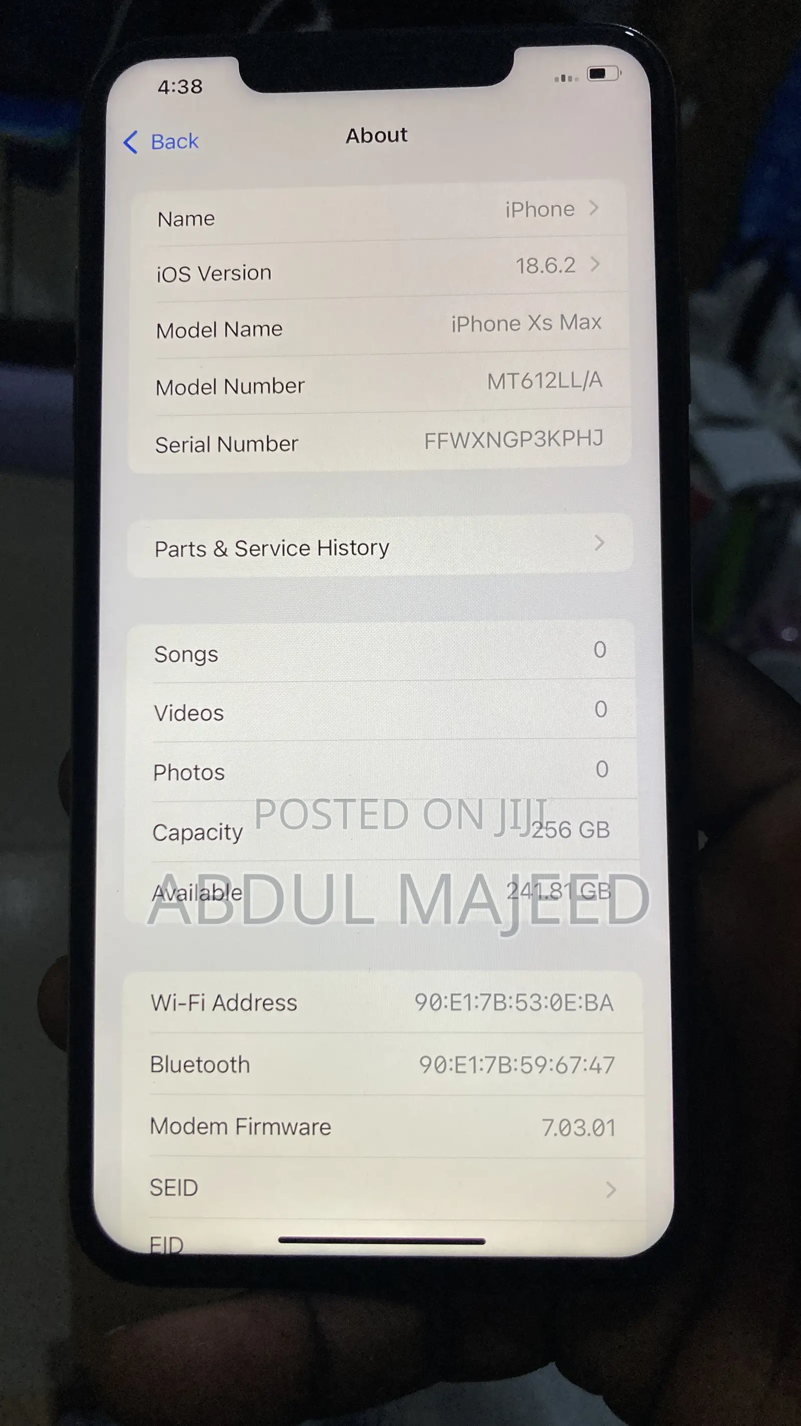 Apple iPhone XS Max 256 GB White