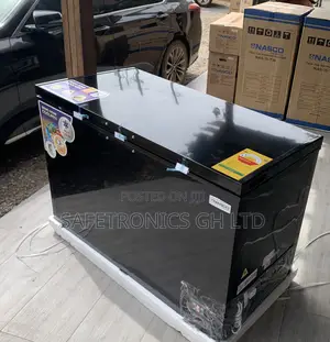 Original Sleek Nasco 400l Black Chest Freezer (Nas-475fl-B)