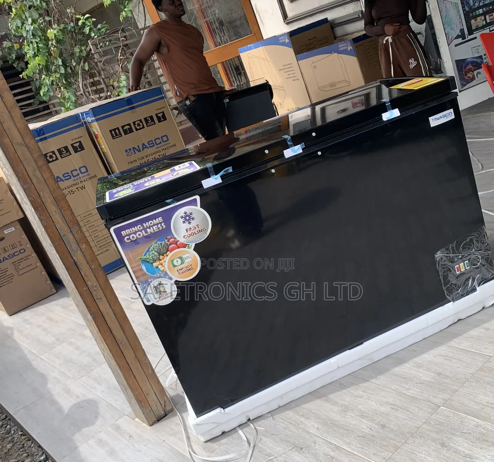 Ultra Modern Nasco 400l Black Chest Freezer (Nas-475fl-B)