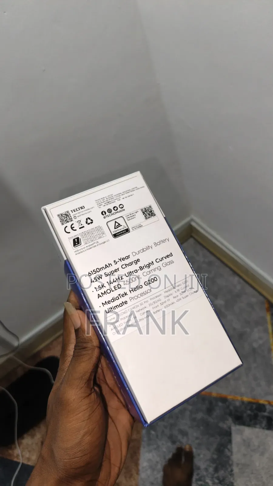 New Tecno Camon 50 Pro 256 GB Gray