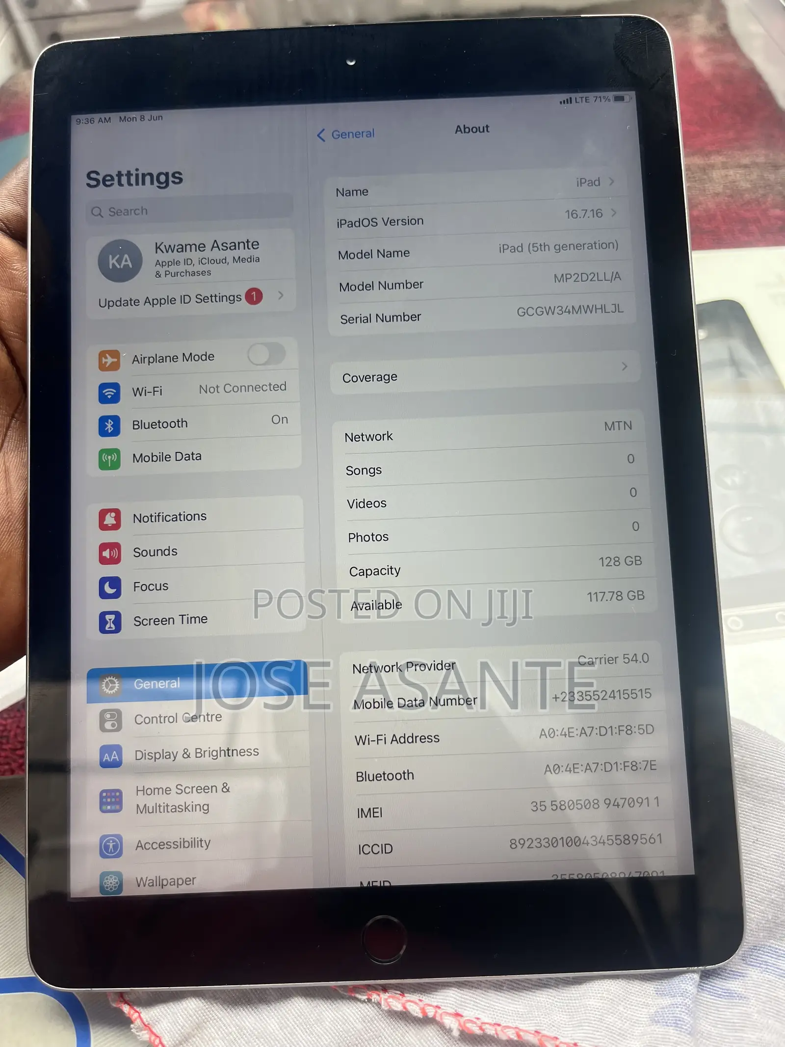 Apple iPad 5 (2022) 128 GB Silver