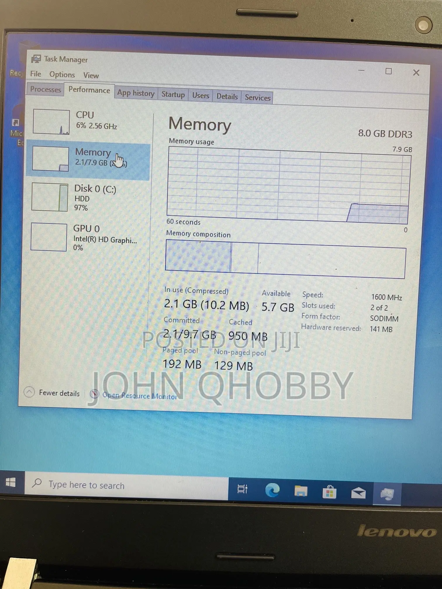Laptop Lenovo ThinkPad E531 8GB Intel Core i5 HDD 320GB
