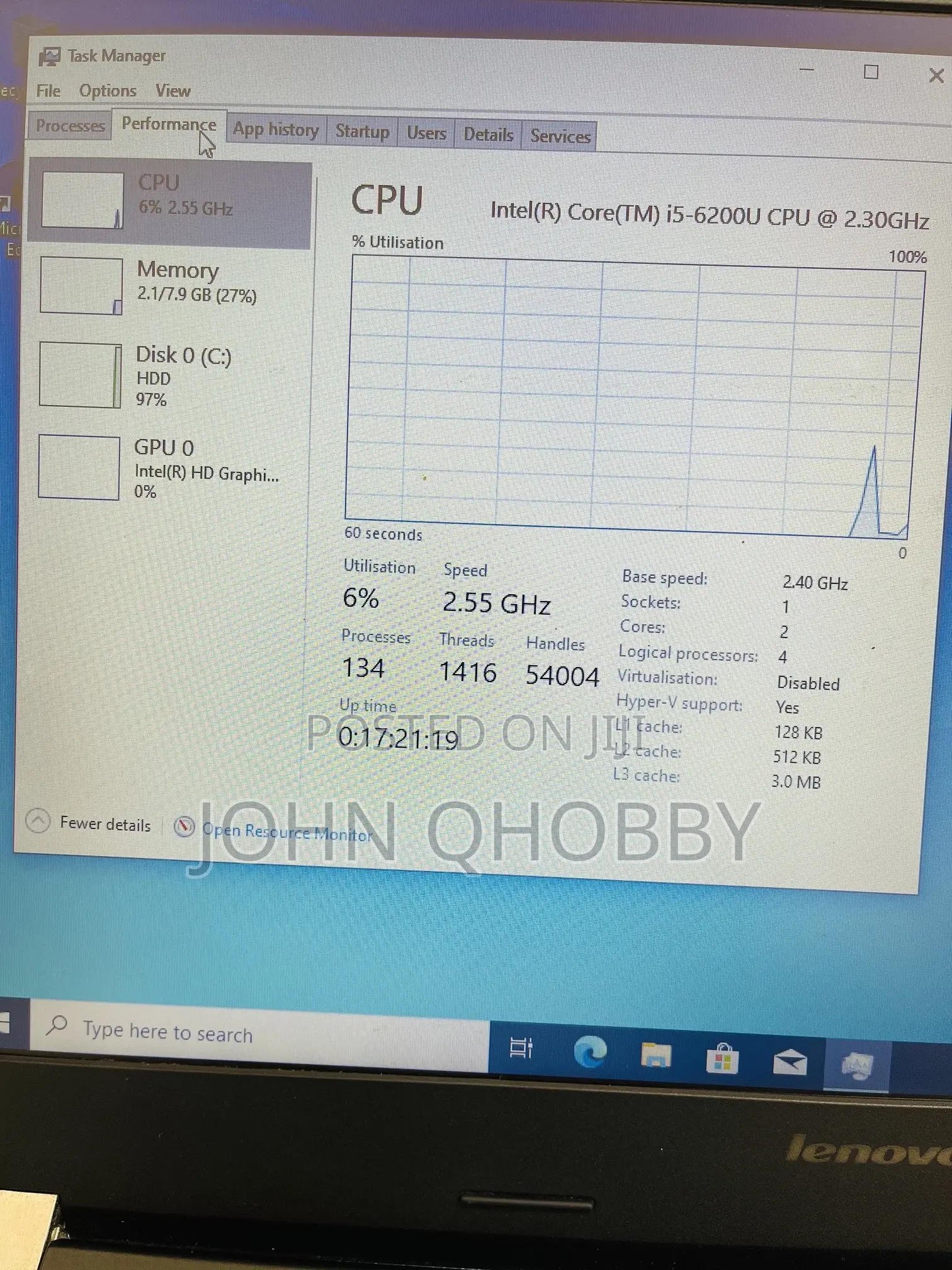 Laptop Lenovo ThinkPad E531 8GB Intel Core i5 HDD 320GB