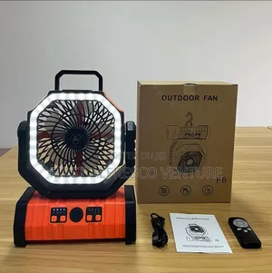 Rechargeable Fan, Light and Power Bank