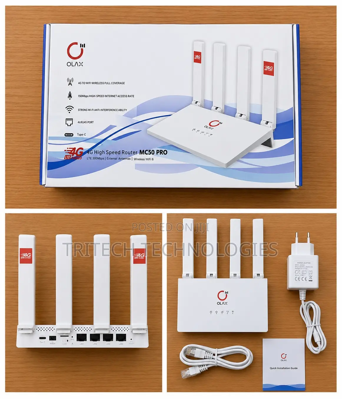 Olax Mc50 Pro Lan Ports Outdoor Portable 4g Modem Wireless