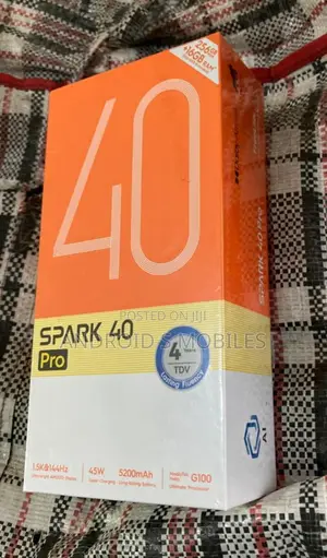 New Tecno Spark 40 Pro+ 256 GB Black