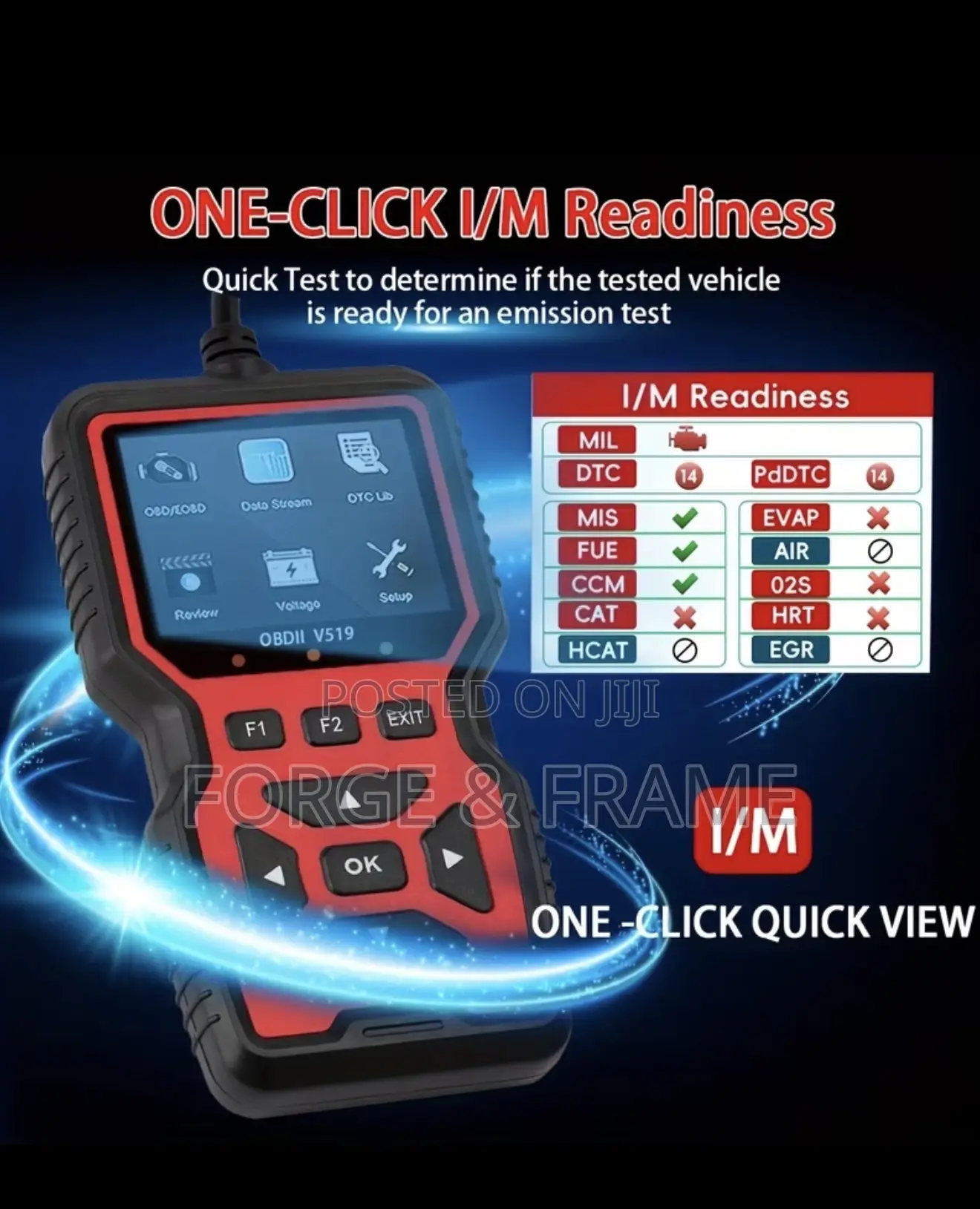 Automotive Obdii Diagnostic Tool Support 10 Languages, Without Battery