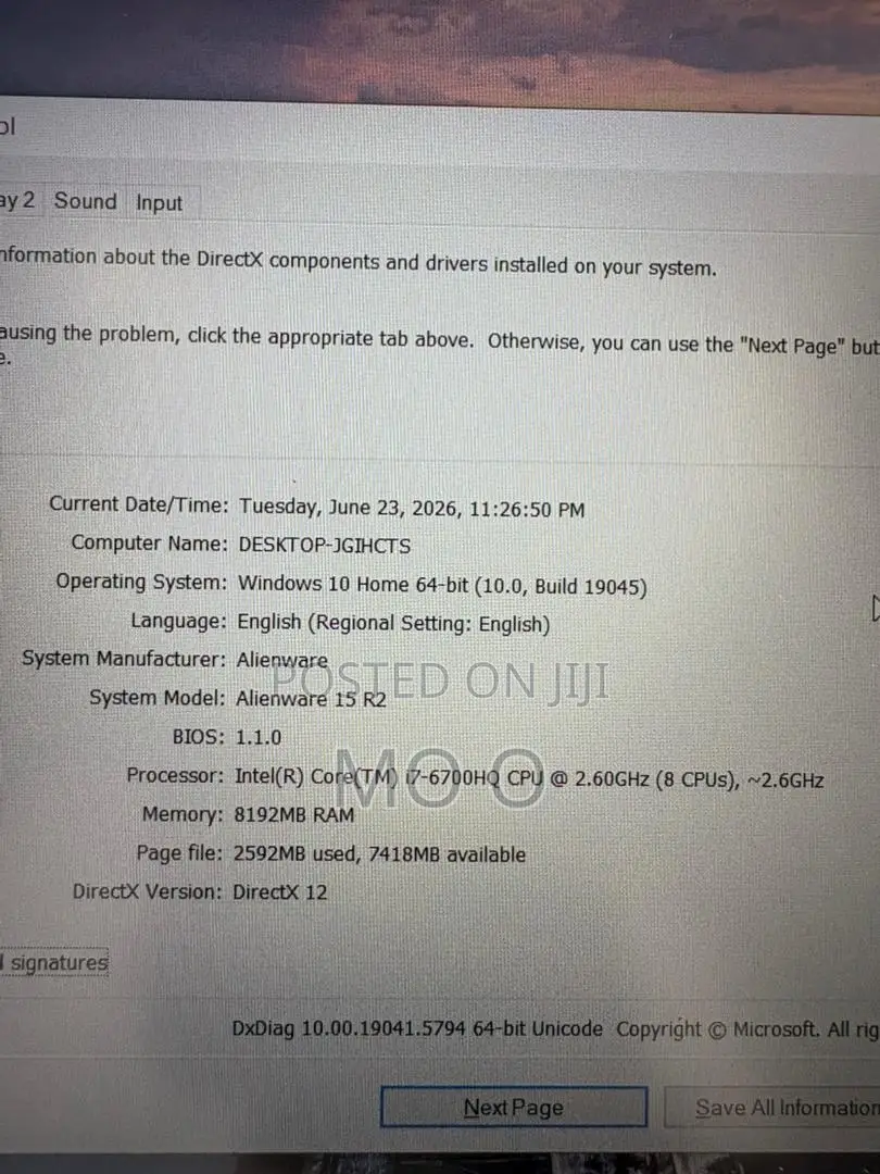 Laptop Alienware 15 R2 16GB Intel Core i7 HDD+SSD 128GB