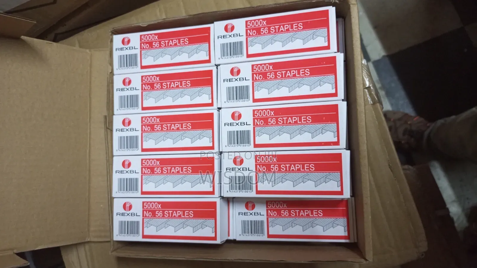 Staples Pin by 100 Box in a Cartoon