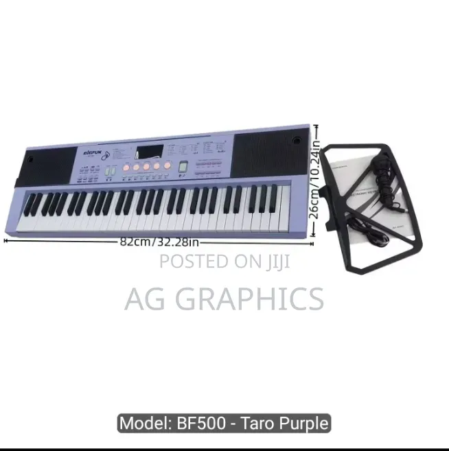 New Bigfun Bf-500 61-Key Rechargeable Keyboard for Beginners