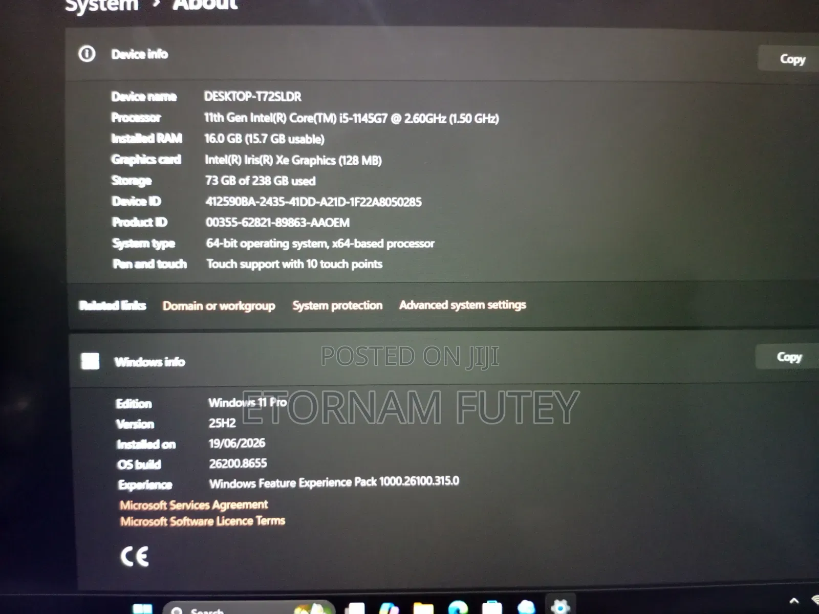 Laptop Dell Latitude 5520 16GB Intel Core i5 SSD 256GB