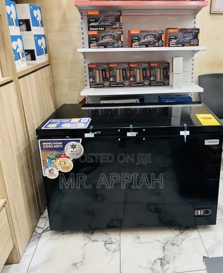 Extremely Durable Nasco Nas475fl 400l Freezer(Black) 