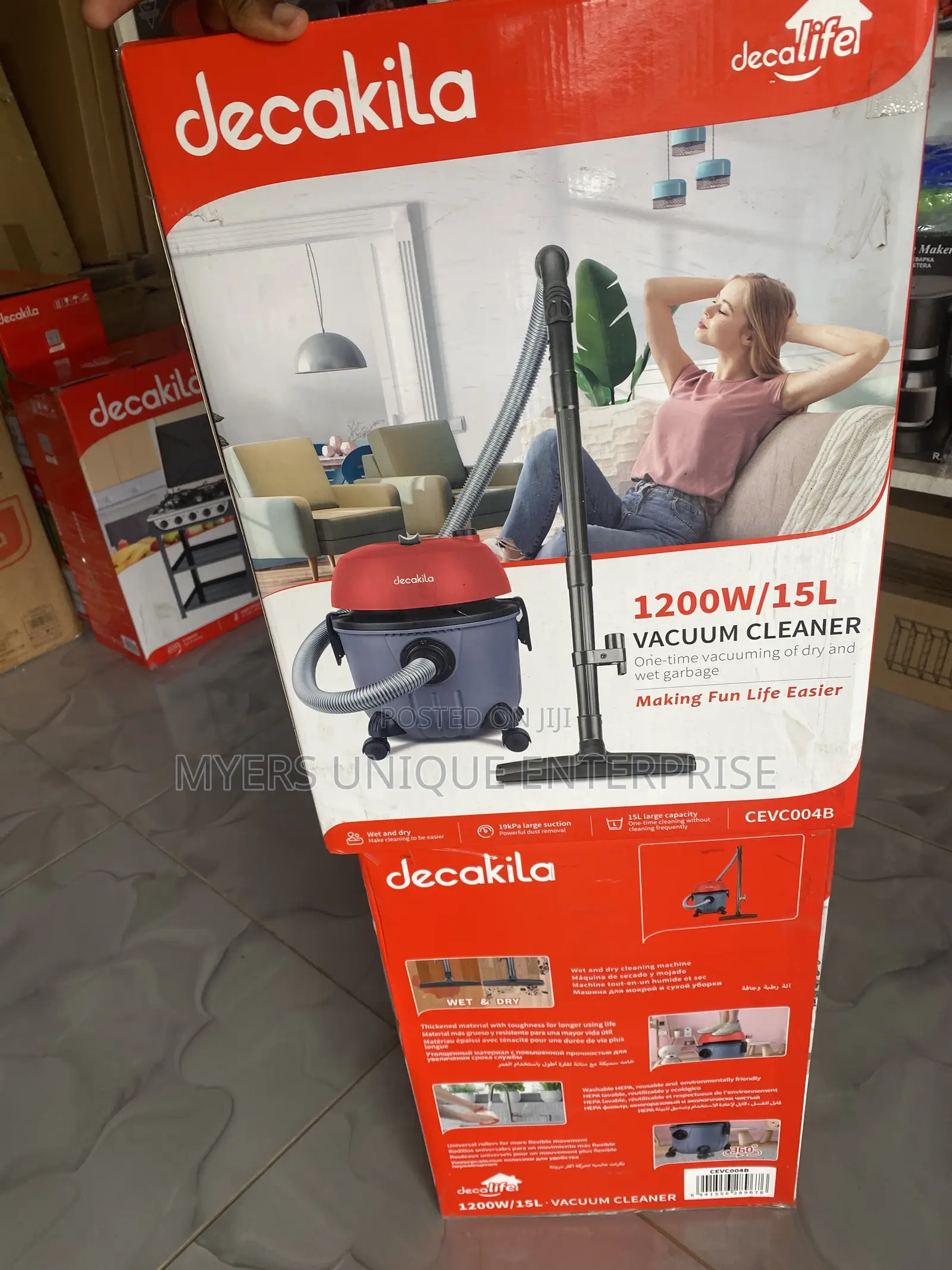 Decakila 1200w Vacuum Cleaner-Strong Suction(15l)