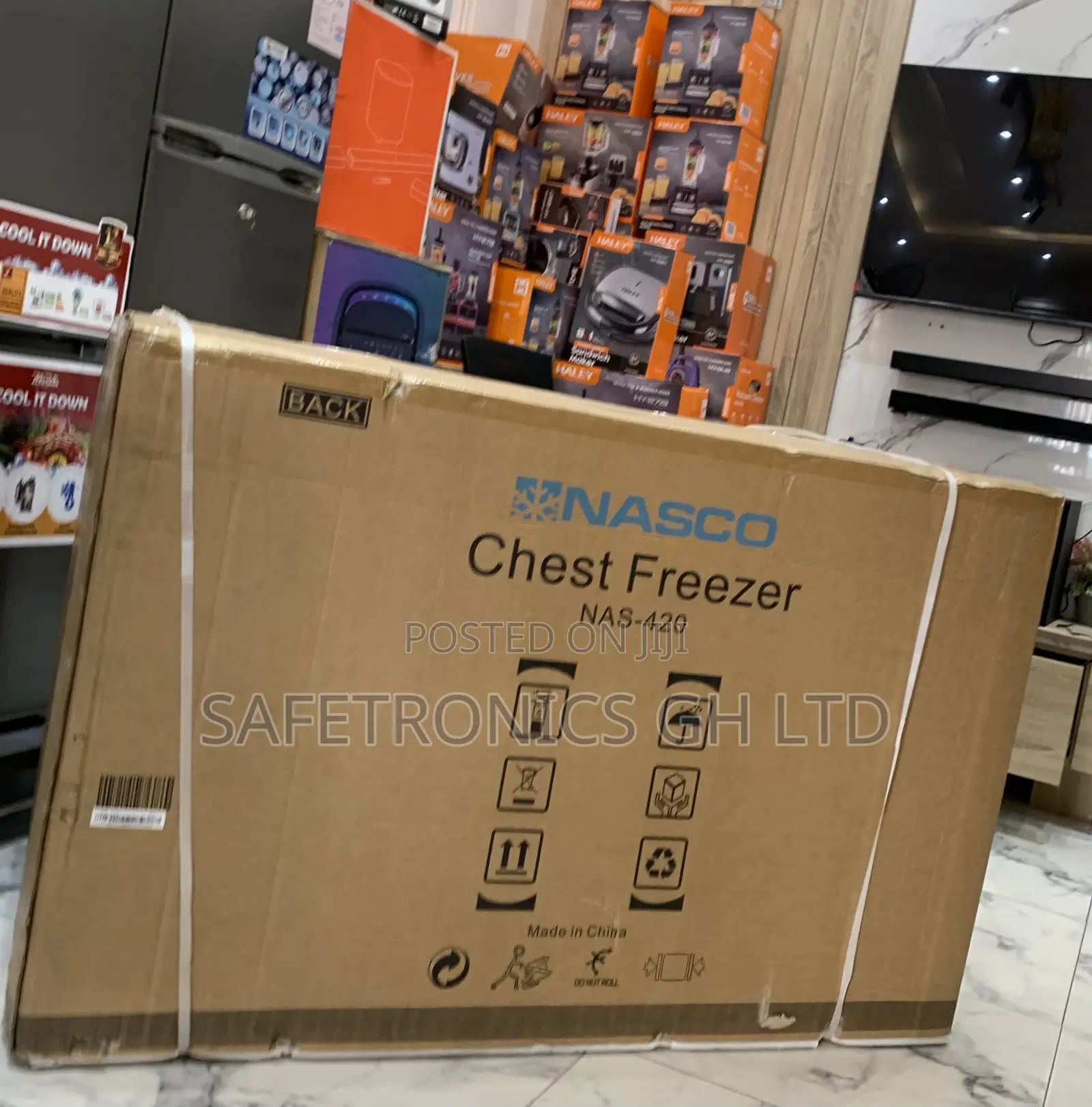 Classic Best Nasco 380ltrs Chest Freezer- Nas-420 Grey