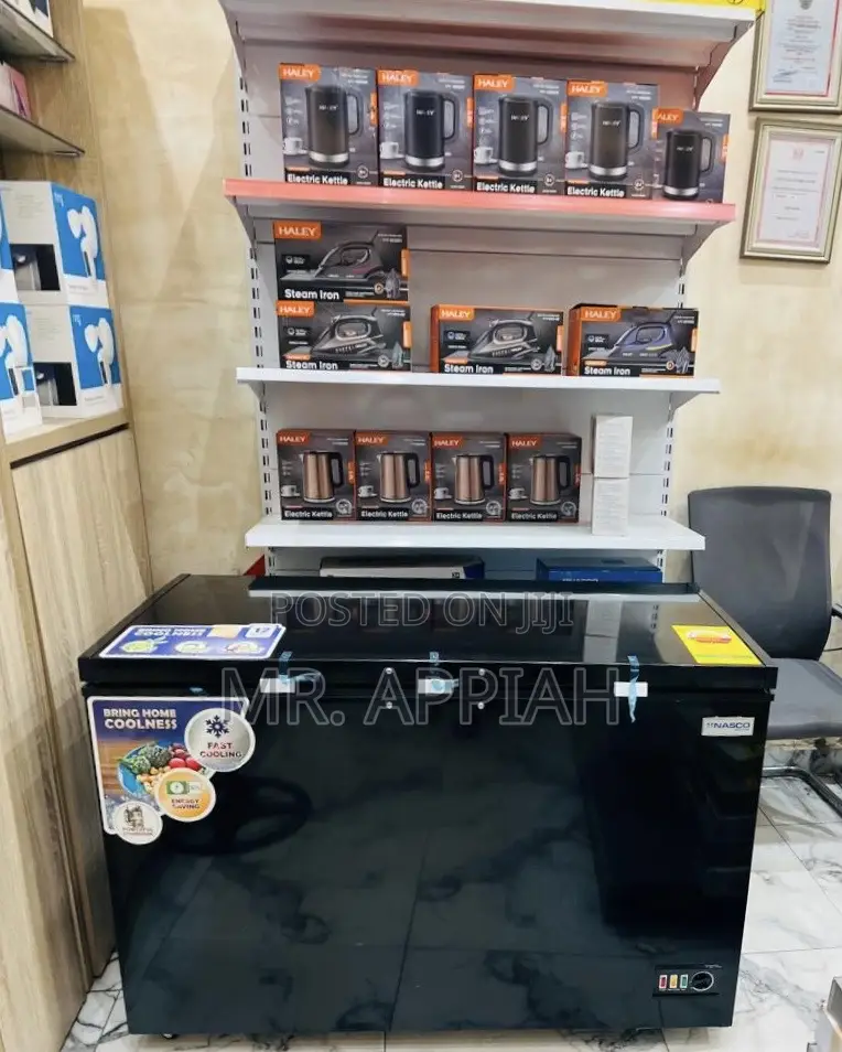 Quality Nasco 400l Nas475fl Chest Freezer With Glass Slide(Black) 