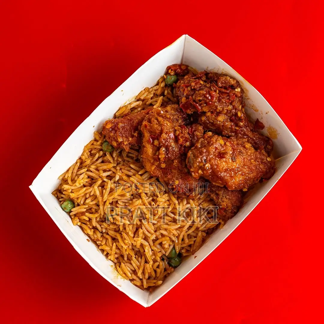 Peppered Rice With Chicken Wings