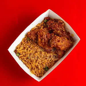 Peppered Rice With Chicken Wings