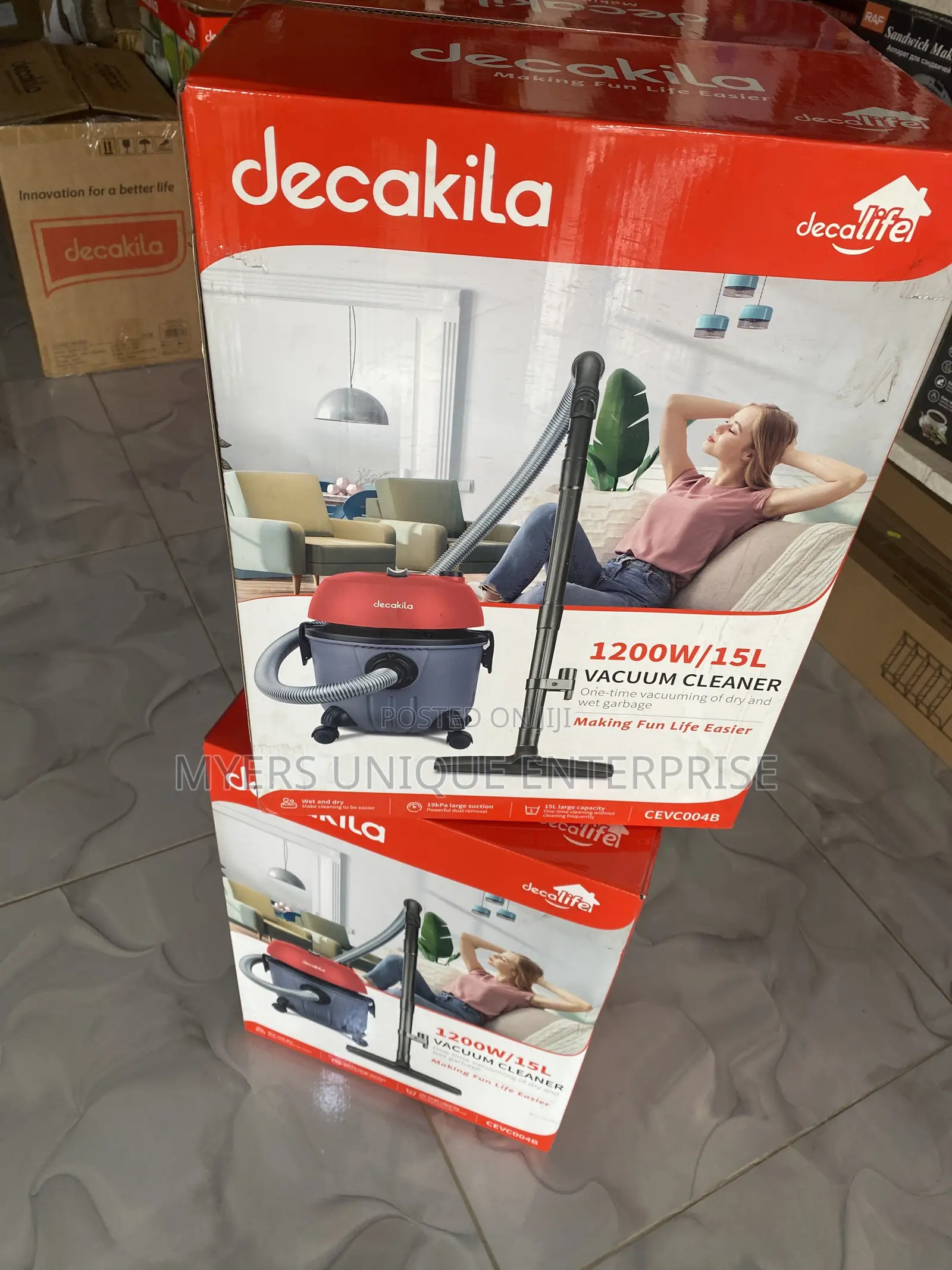 Heavy Duty 1200w Vacuum Cleaner-Decakila Decolife(15l)