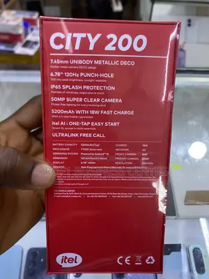 New Itel City 200 128 GB Black