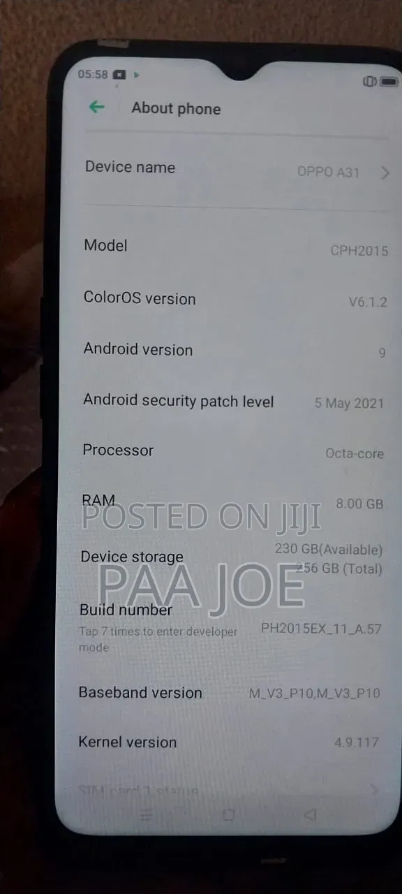 New Oppo A31 128 GB Black
