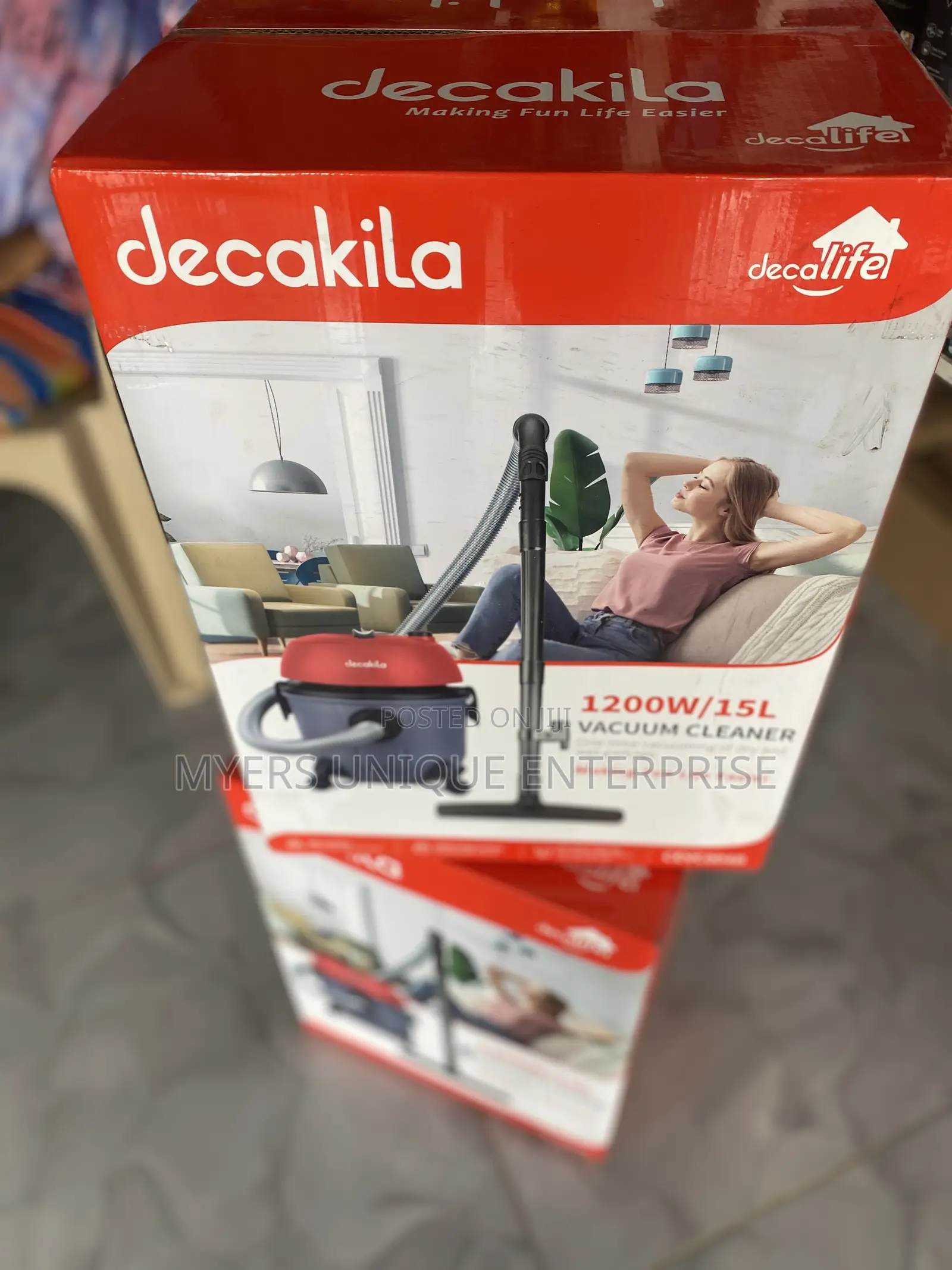 Decakila 15l Vacuum Cleaner(1200w)-Large Tank,Wet Dry
