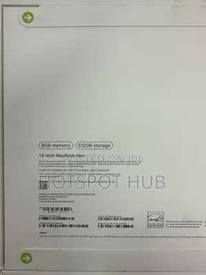New Laptop Apple MacBook Neo 2026 8GB SSD 512GB