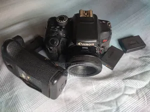 Canon T6i (Dark Region Around the Screen) + 50mm Prime Lens+ Batt Grip