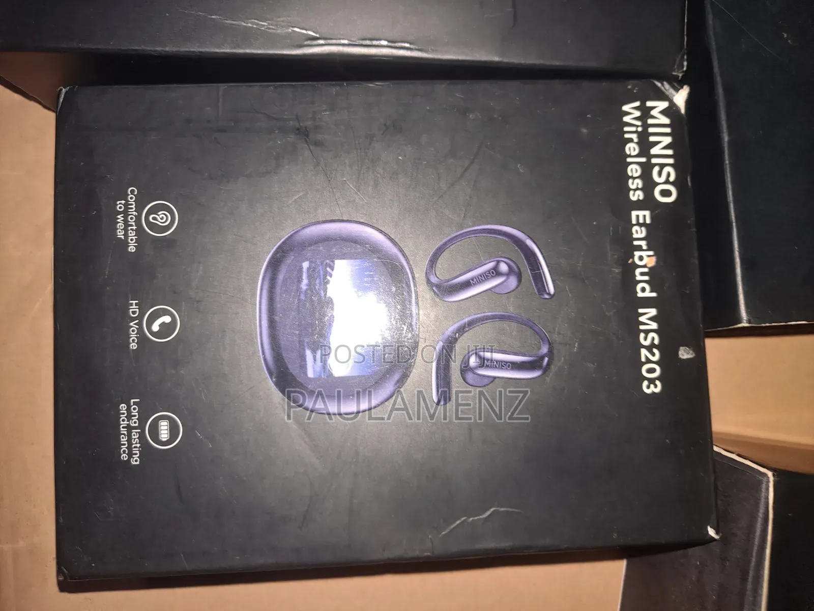 Miniso Ms203 Ai Translation Earbuds With Touchscreen and Sd Card Slot.