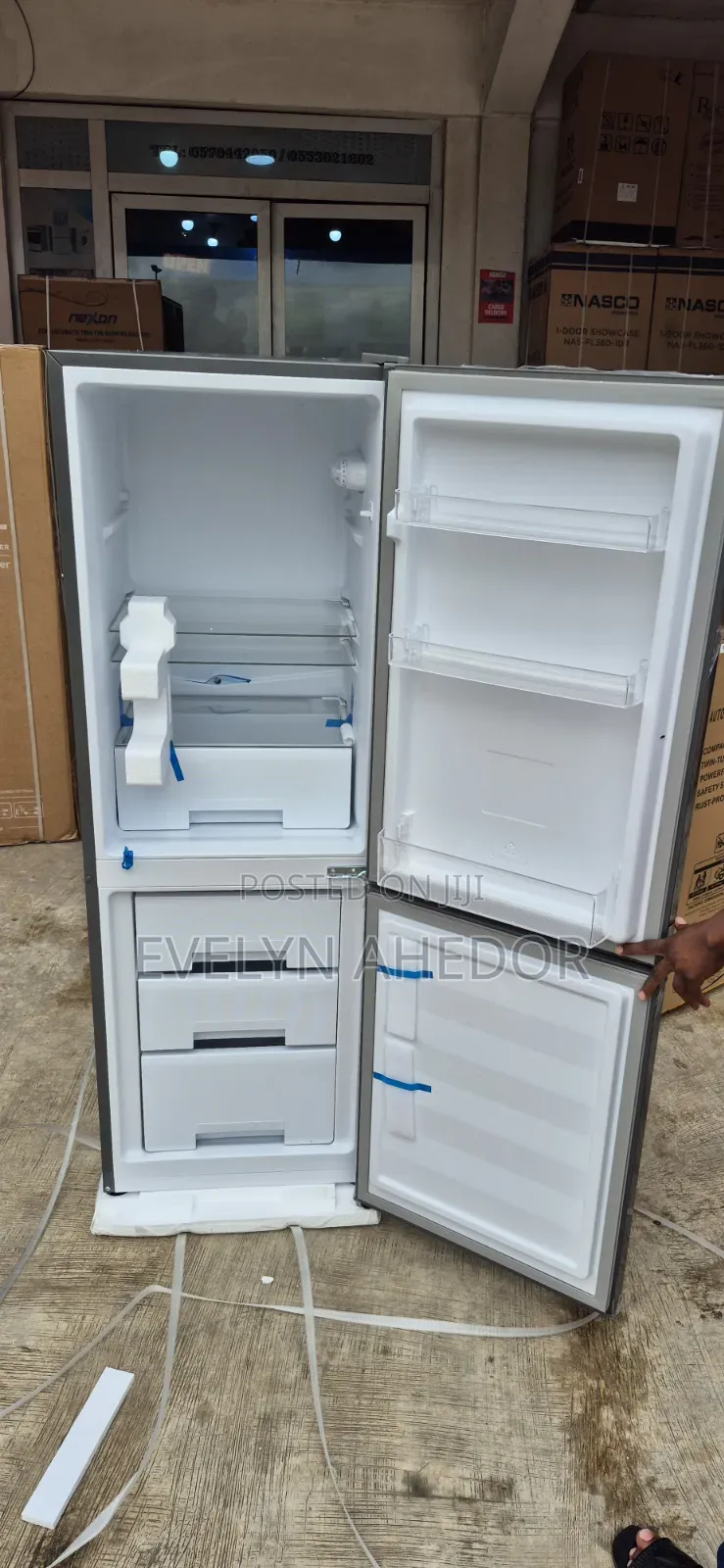 Quality Nexon Bottom Freezer Double Door Fridge for Sale