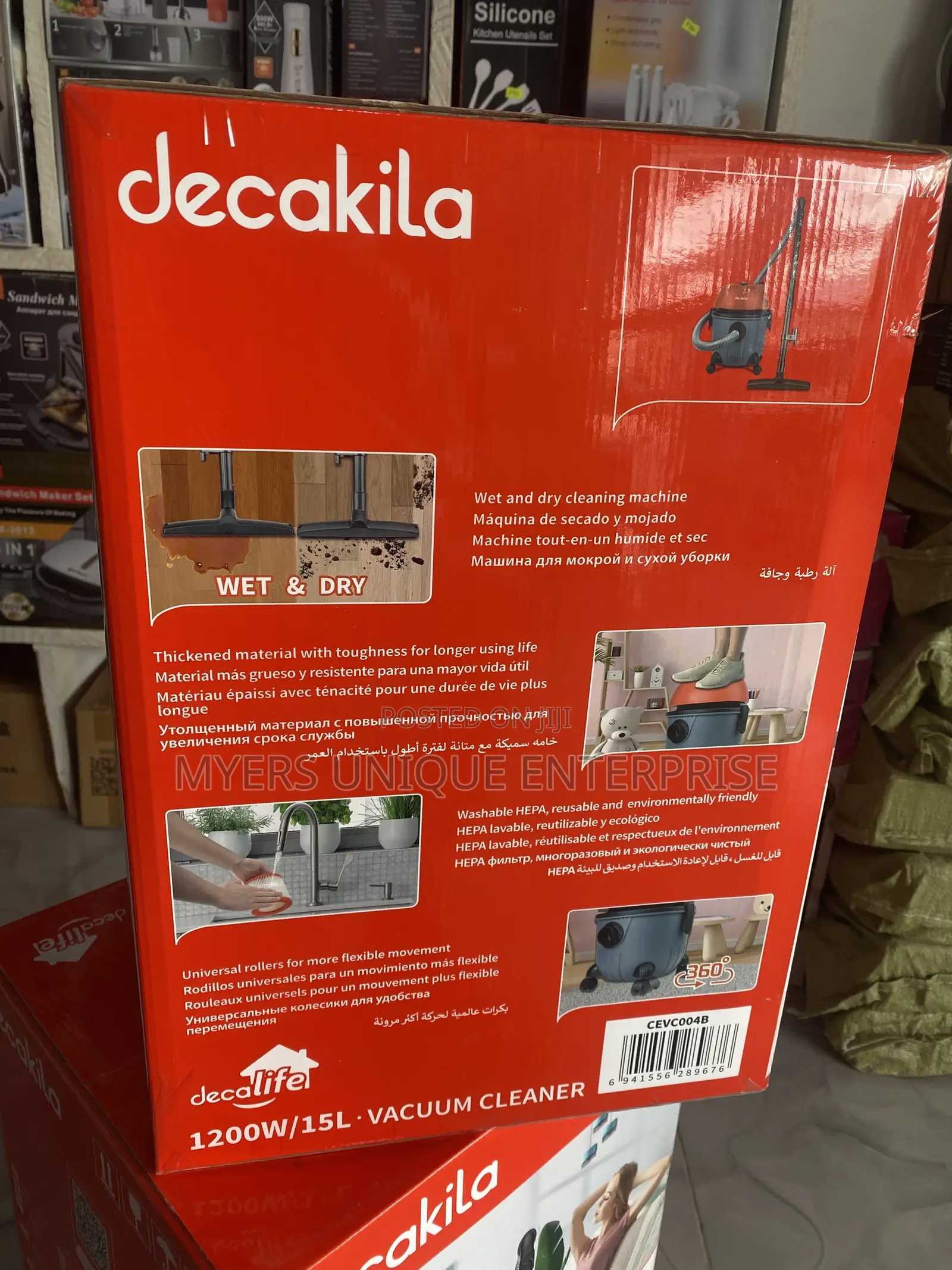 Genuine Decakila Vacuum Cleaner-15l