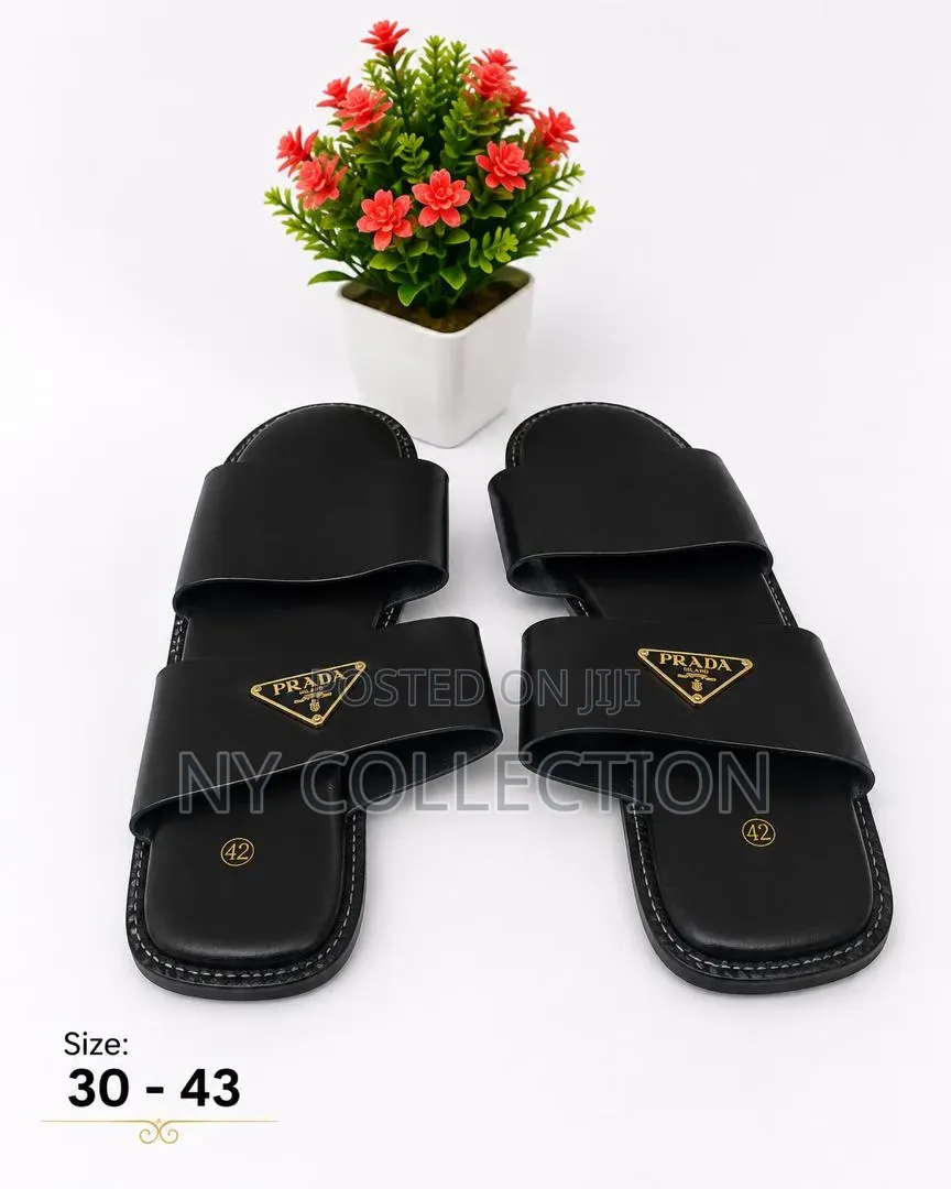 Prada Leather Men's Slippers