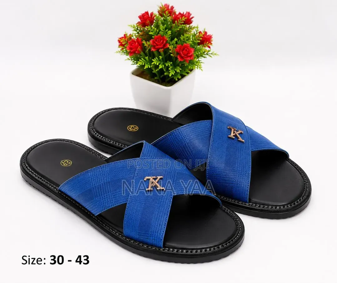 Louis Vuitton Luxury Leather Slippers