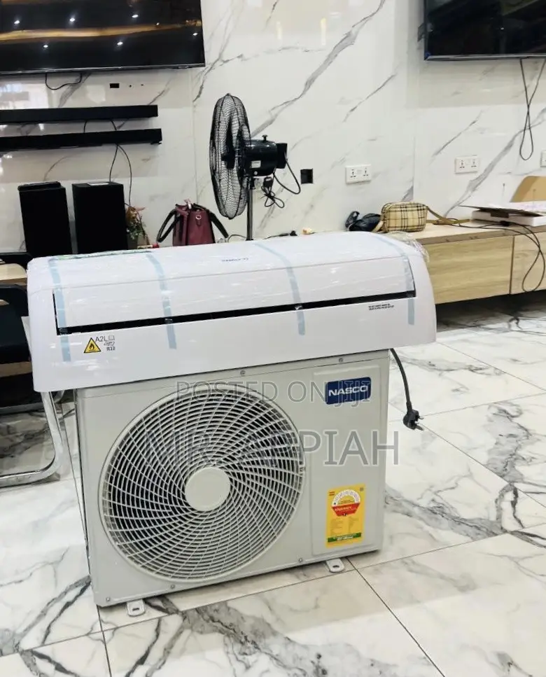 Lovely Design Nasco 2.5hp Non Inverter Ac(R410 Gas)White.