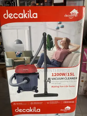 Decakila Vacuum Cleaner With Wheels-4 Swivel Caster-15l